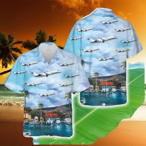 Mesa Airlines Bombardier CRJ 200LR Hawaiian Shirt