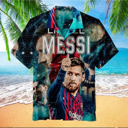 Messi Memorial Barcelona Hawaiian Shirt