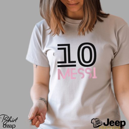 Messi The Goat 10 Inter Miami Shirt