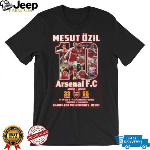 Mesut Ozil Arsenal F.C 2013 – 2021 Thanks For The Memories Mesut T Shirt