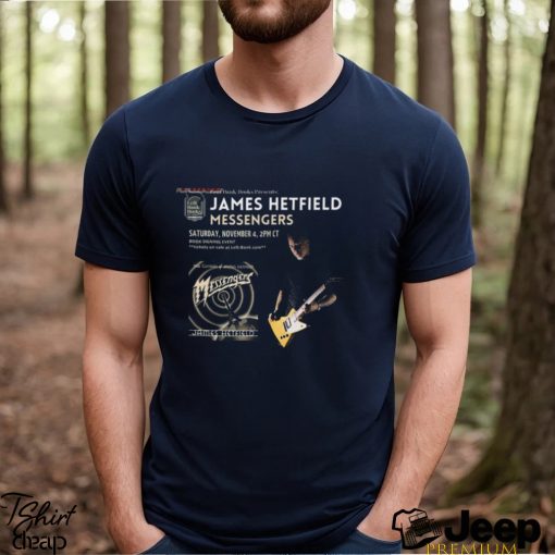 Metallica M72 St Louis Left Bank Bookx Presents The Guitars James Hetfield Messengers T Shirt