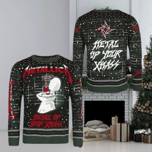 Metallica Metal Up Your Ass Xmas Holiday Ugly Christmas Sweater