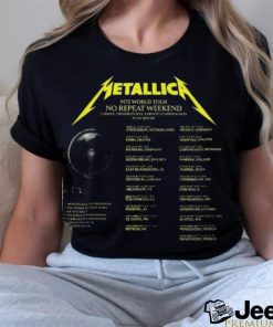 Metallica M72 World Tour 2023 2024 Unisex Shirt, Metallica Band No Repeat  Weekend Shirt, Metallica Updated Tour Setlists Tee, Metallica Tour Dates T  Shirt, Metallica Skull Merch - Limotees