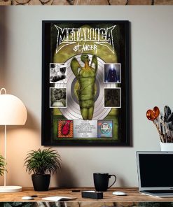 Metallica St. Anger 20 Years Of Anger Platinum Award Plaque Unsigned Version Custom Name Home Decor Poster Canvas