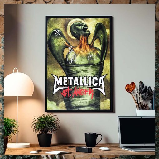 Metallica St. Anger 20 Years Of Anger Signatures Home Decor Poster Canvas