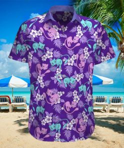 Mew Pokemon Hawaiian Shirt Palm Leaves Pattern Summer Beach Trip Gift