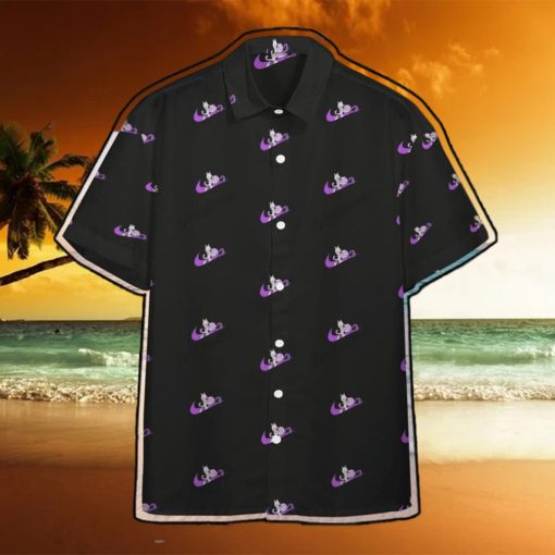 Mewtwo Swoosh Custom Button Hawaiian Shirt