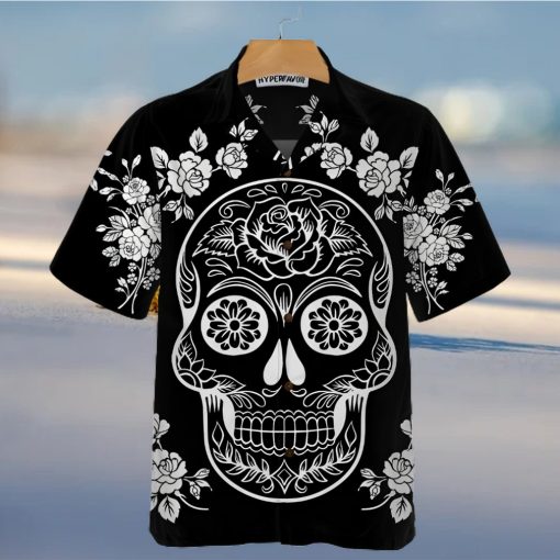 Mexican Sugar Skull Tattoo Hawaiian Shirt Day Of The Dead Skull Day Of The Dead Gift