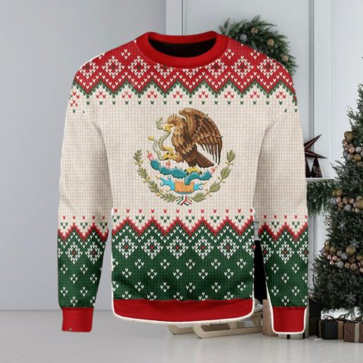 Mexico Coat Of Arms Ugly Christmas Sweater Xmas Gift Men And Women Christmas Sweater