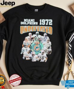 Miami Dolphins 1972 Undefeated Signature Shirt