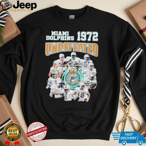 Miami Dolphins 1972 Undefeated Signature Shirt