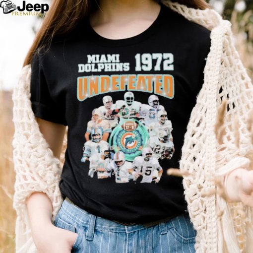 Miami Dolphins 1972 Undefeated Signature Shirt