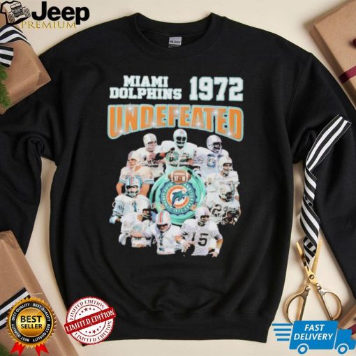 Miami Dolphins 1972 Undefeated Signature Shirt