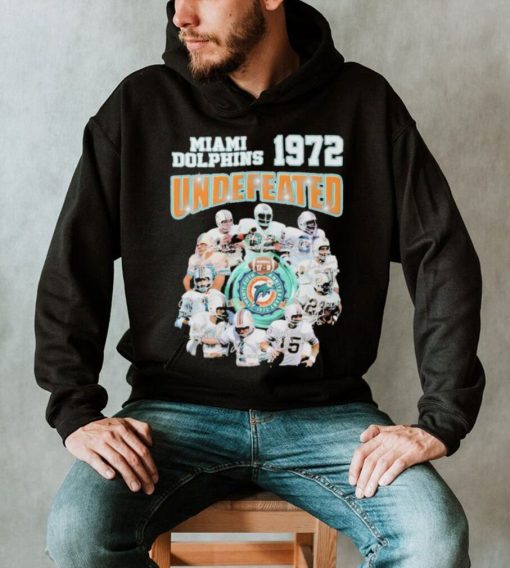 Miami Dolphins 1972 Undefeated Signature Shirt