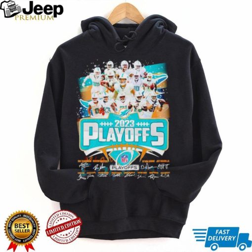 Miami Dolphins 2023 NFL Playoffs signatures shirt