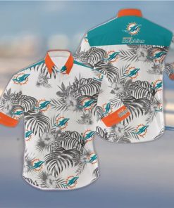 Miami Dolphins 3D Flowers Leaf NFL Hawaiian Shirt Summer Hot Gift For Fans