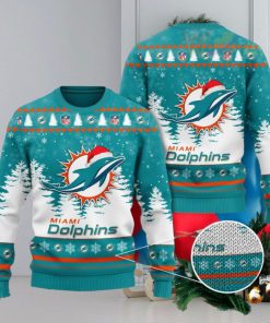 Miami Dolphins 3D Ugly Christmas Sweater