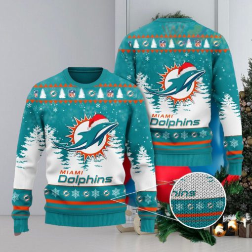 Miami Dolphins 3D Ugly Christmas Sweater