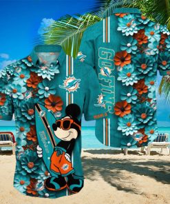 Miami Dolphins Aloha Mick Pattern Hawaiian Shirt For Fans