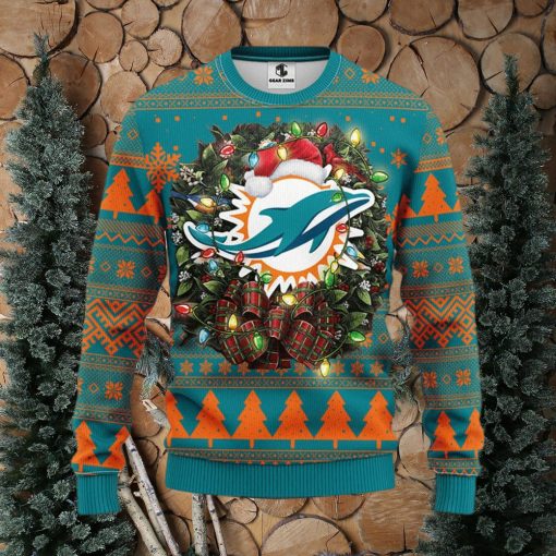 Miami Dolphins Christmas Ugly Sweater