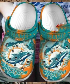 Miami Dolphins Crocs Clog Shoes