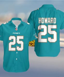 Miami Dolphins Hawaiian Shirt Blue Xavien Howard 25 Hawaiian Style Shirt