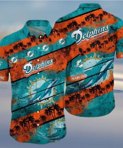 Miami Dolphins Hawaiian Shirt Unique Sunset Graphic Unique Hawaiian Shirt removebg