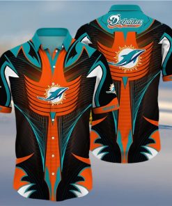 Miami Dolphins Hawaiian Shirt Unique Team Color Graphic Unique Hawaiian Shirt