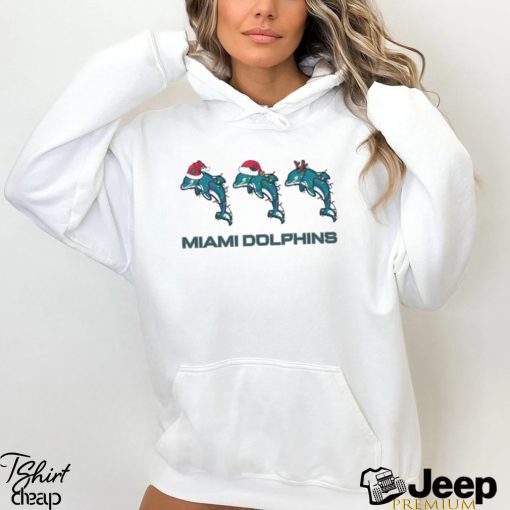 Miami Dolphins Logo Santa Hat Christmas Shirt