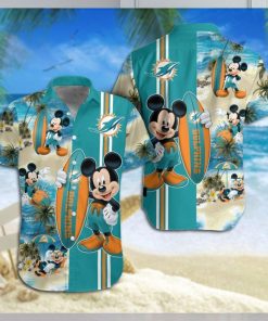 Miami Dolphins Mickey Mouse Hawaiian Shirt