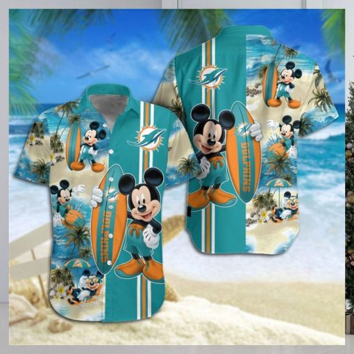 Miami Dolphins Mickey Mouse Hawaiian Shirt