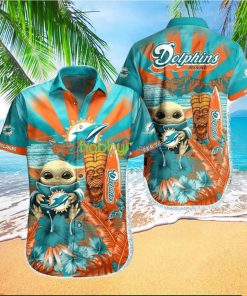 Miami Dolphins NFL Baby Yoda Hawaiian Shirt