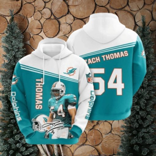 Miami Dolphins No1147 Custom Hoodie 3D Sweatshirt Tshirt Football Gift