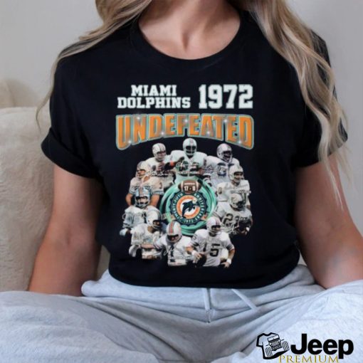 Miami Dolphins Twenty Fifth 1972 Anniversary Undefeated T Shirt