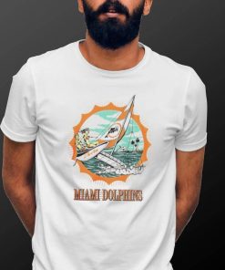 Miami Dolphins X Duvin Designs Co. cream setting sail shirt