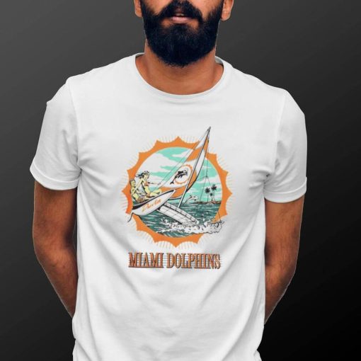 Miami Dolphins X Duvin Designs Co. cream setting sail shirt