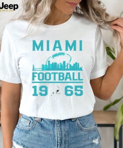 Miami Dolphins football 1965 skyline retro shirt