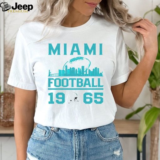 Miami Dolphins football 1965 skyline retro shirt