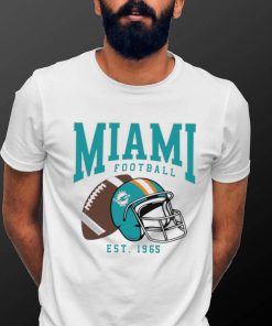 Miami Dolphins football est. 1965 NFL helmet logo shirt
