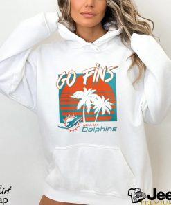 Miami Dolphins football go fins vintage retro shirt