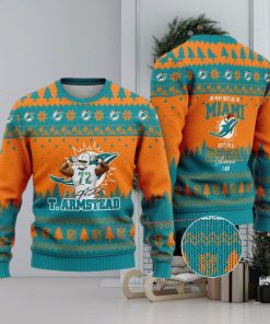 Miami Dolphins – Terron Armstead #72 I May Not Be In Miami But I’m A Dolphins Fan Ugly Christmas Sweater