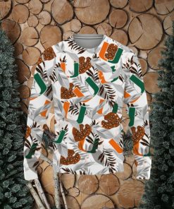 Miami Football Champions Sports Hawaiian Tropical Patterns Shirt Christmas Sweater