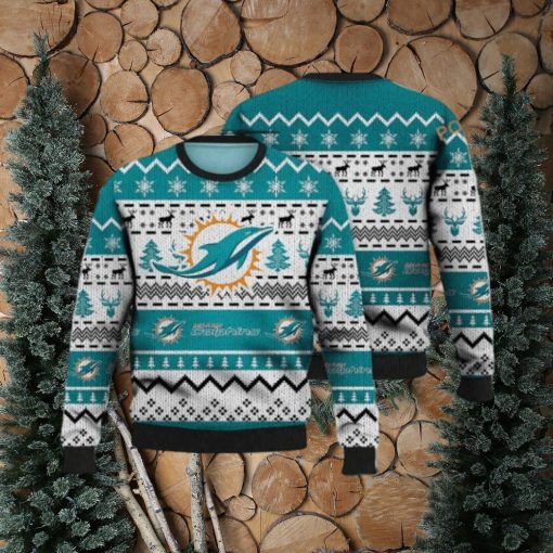 Miami Football Christmas Vacation Sweater