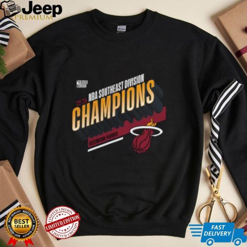 Miami Heat 2023 Southeast Division Champions Locker Room T Shirt