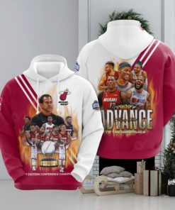 Miami Heat Advance NBA Finals 2023 Eastern Conference Champions Hoodie Sweatshirt 3D