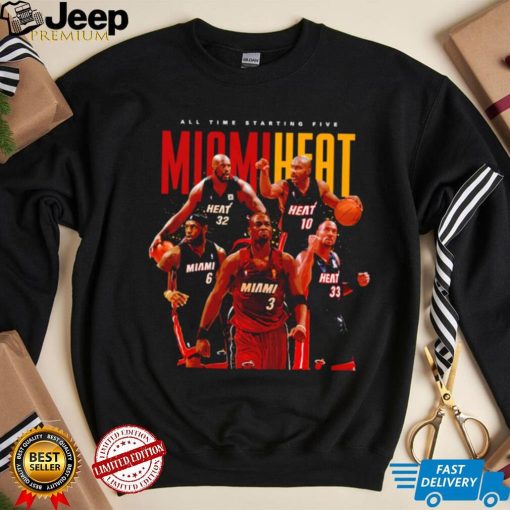 Miami Heat All time starting Five Legends shirt