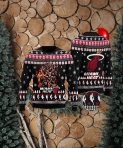 Miami Heat Basketball Team Ugly Christmas Sweater Perfect Holiday Gift