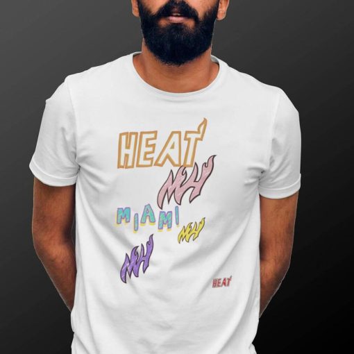 Miami Heat Mitchell Ness Hardwood T Shirt