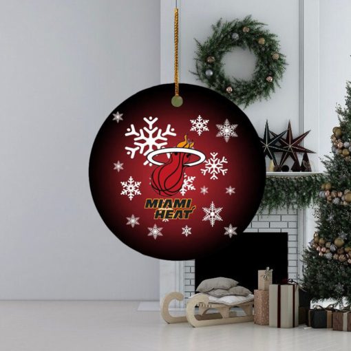 Miami Heat NBA 2023 Xmas Gifts Christmas Decorations Ornament