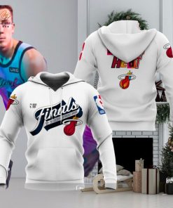 Miami Heat NBA Finals 2023 Eastern Conference Champs White Hoodie Sweatshirt 3D